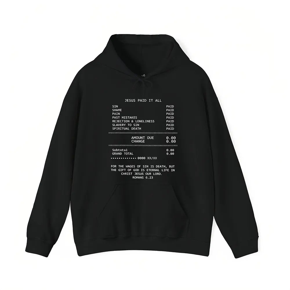Jesus Paid It All Receipt T-Shirt / Sweatshirt / Hoodie