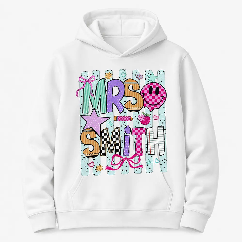 Colorful Teacher Patchwork Design T-Shirt / Sweatshirt / Hoodie