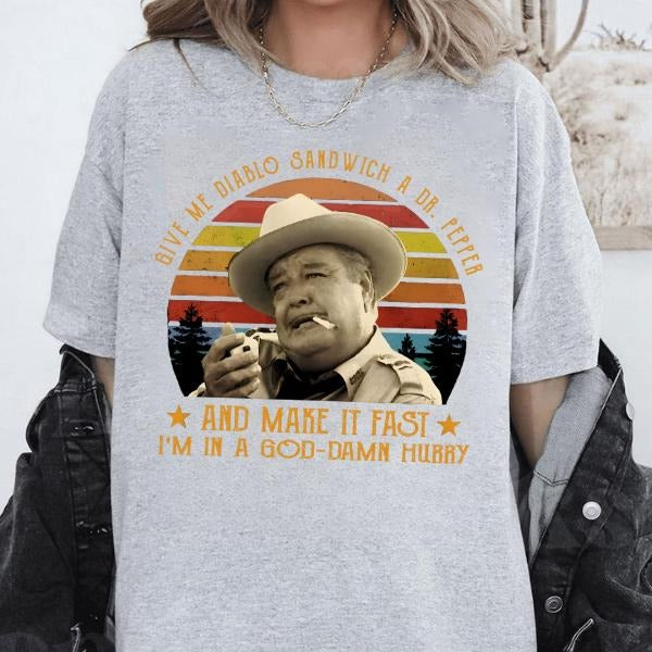 “Give Me A Diablo Sandwich And A Dr Pepper Make It Fast” Retro Movie T-Shirt / Sweatshirt / Hoodie