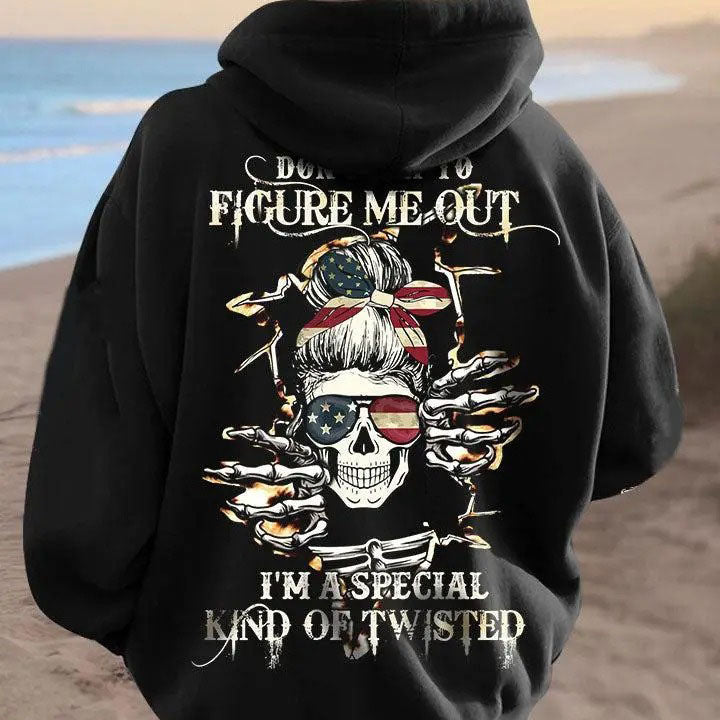 Don't Try To Figure Me Out Skeleton Lady Graphic T-Shirt / Sweatshirt / Hoodie
