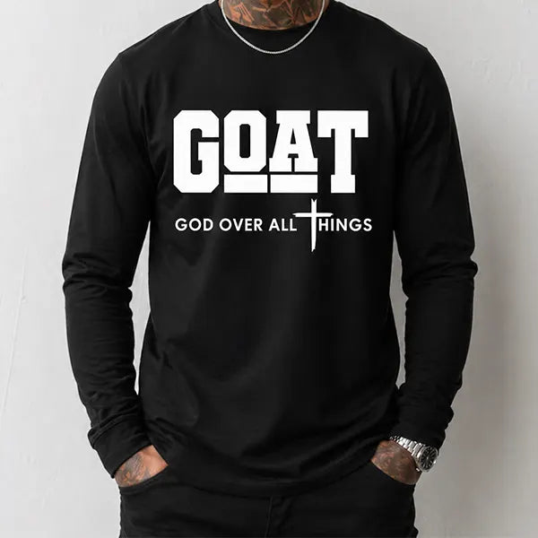Goat God Over All Men’s Christian T-Shirt / Sweatshirt / Hoodie