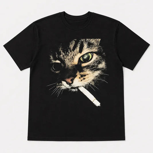 Funny Retro Cat Meme Vintage Graphic T-Shirt / Sweatshirt / Hoodie