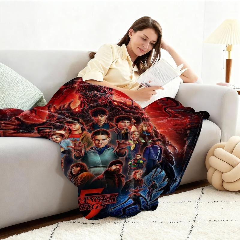 Stranger Things Season 5 Flannel Blanket