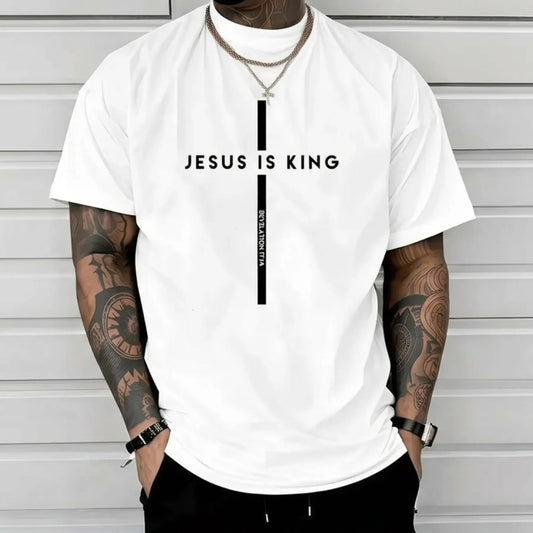 Jesus Is King With Cross & Revelation Message T-Shirt / Sweatshirt / Hoodie