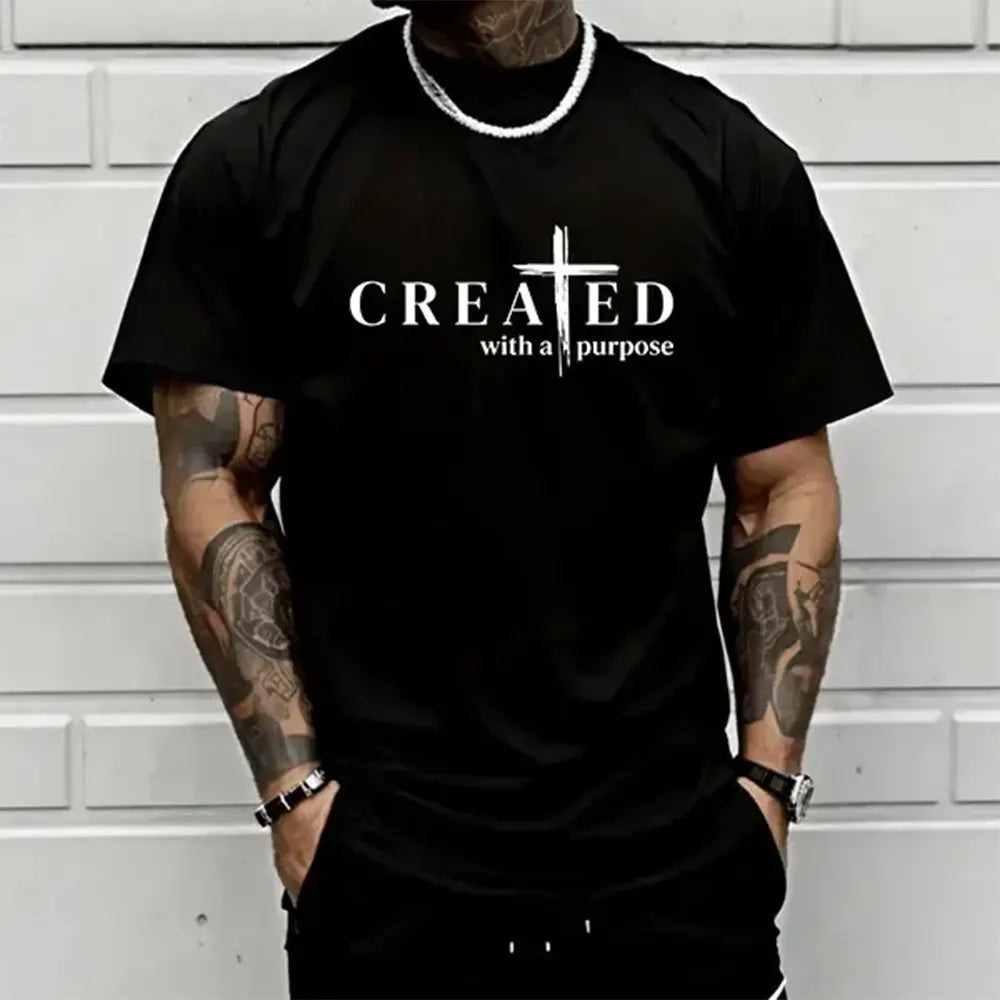 Created With A Purpose Cross T-Shirt / Sweatshirt / Hoodie