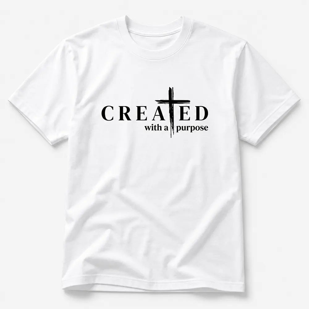 Created With A Purpose Cross T-Shirt / Sweatshirt / Hoodie