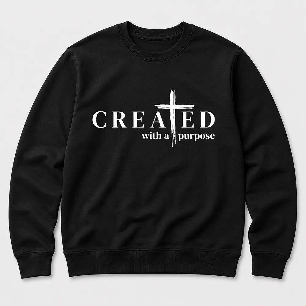 Created With A Purpose Cross T-Shirt / Sweatshirt / Hoodie