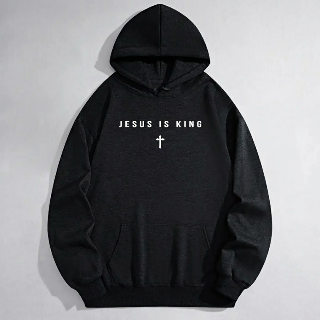Jesus Is King Minimalist Cross Graphic T-Shirt / Sweatshirt / Hoodie