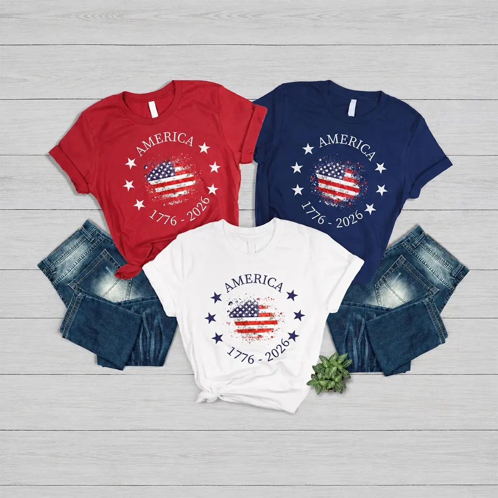 America 250th Anniversary Patriotic Graphic T-Shirt / Sweatshirt / Hoodie