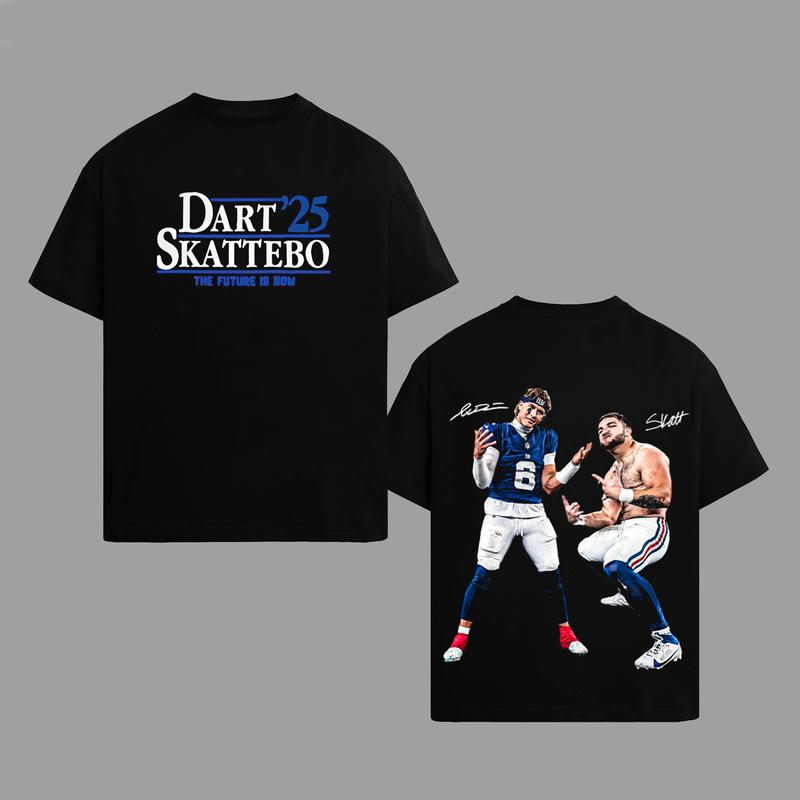 Cam Skattebo and Jaxson Dart Giants Nation Outfit V2 T-Shirt / Sweatshirt / Hoodie