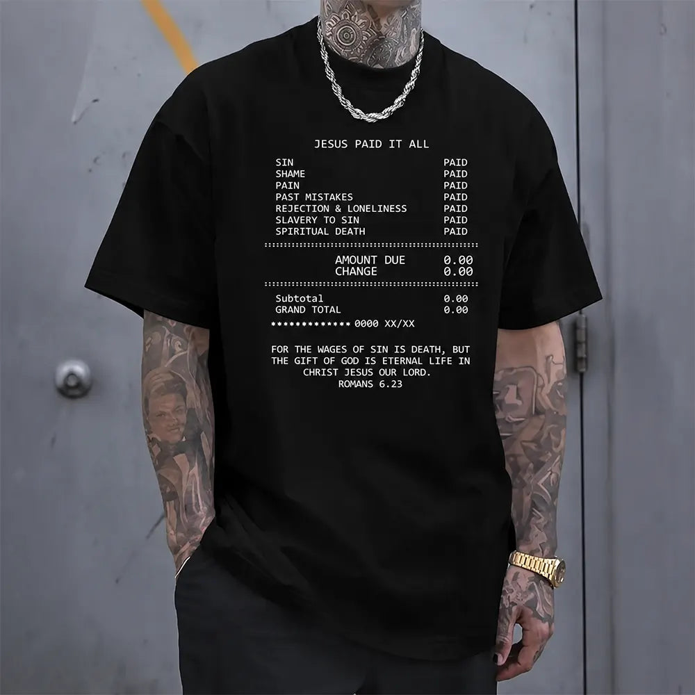 Jesus Paid It All Receipt T-Shirt / Sweatshirt / Hoodie