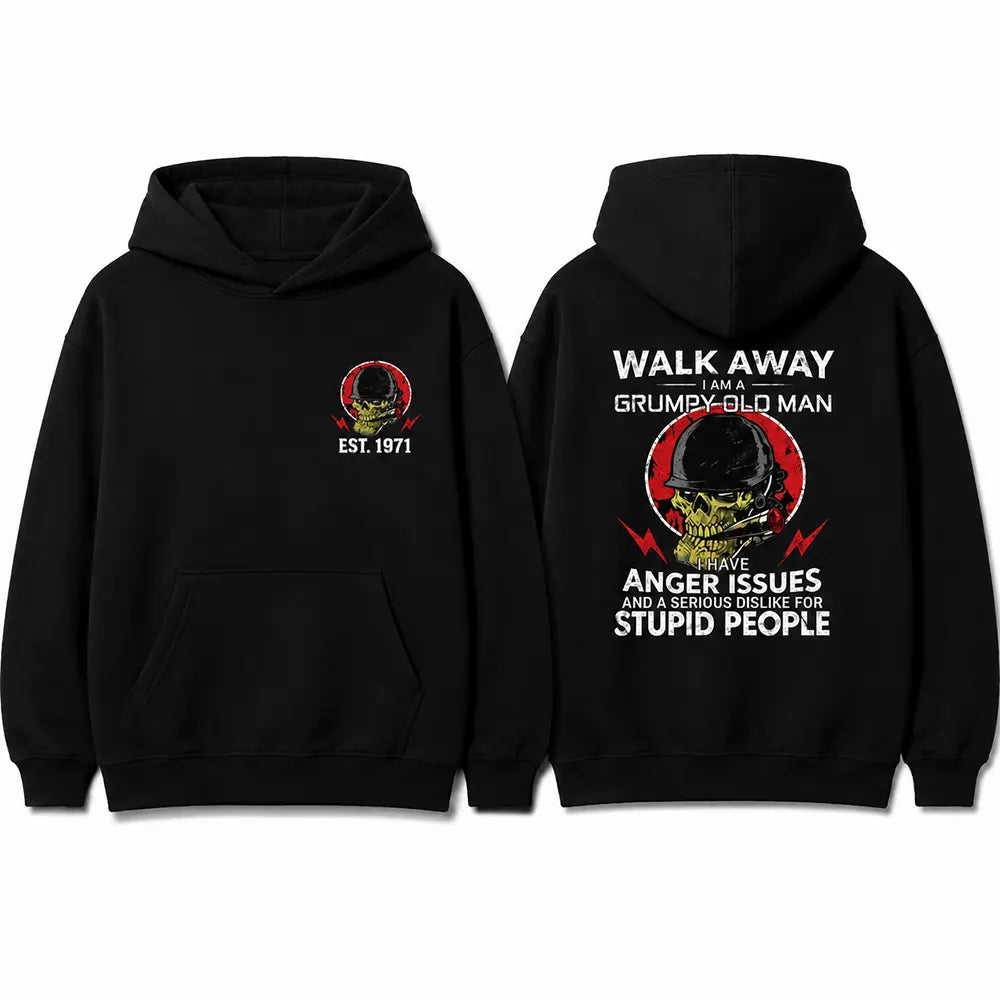 Walk Away Grumpy Old Man T-Shirt / Sweatshirt / Hoodie