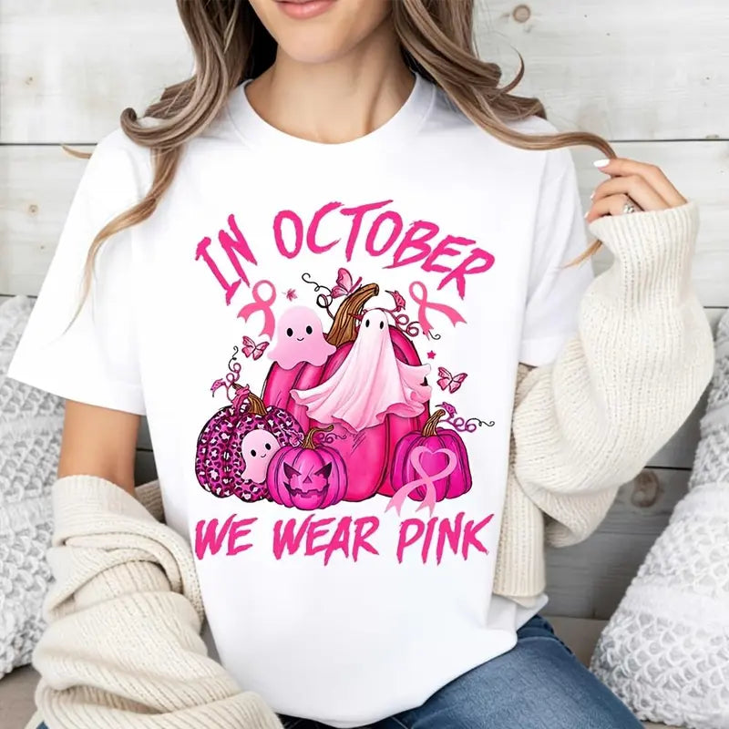 Pink Ghosts For A Cure T-Shirt / Sweatshirt / Hoodie