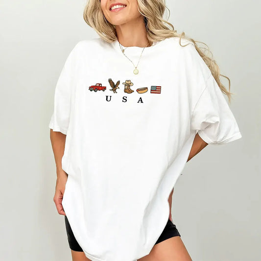 USA Icons Patriotic Western Graphic T-Shirt / Sweatshirt / Hoodie