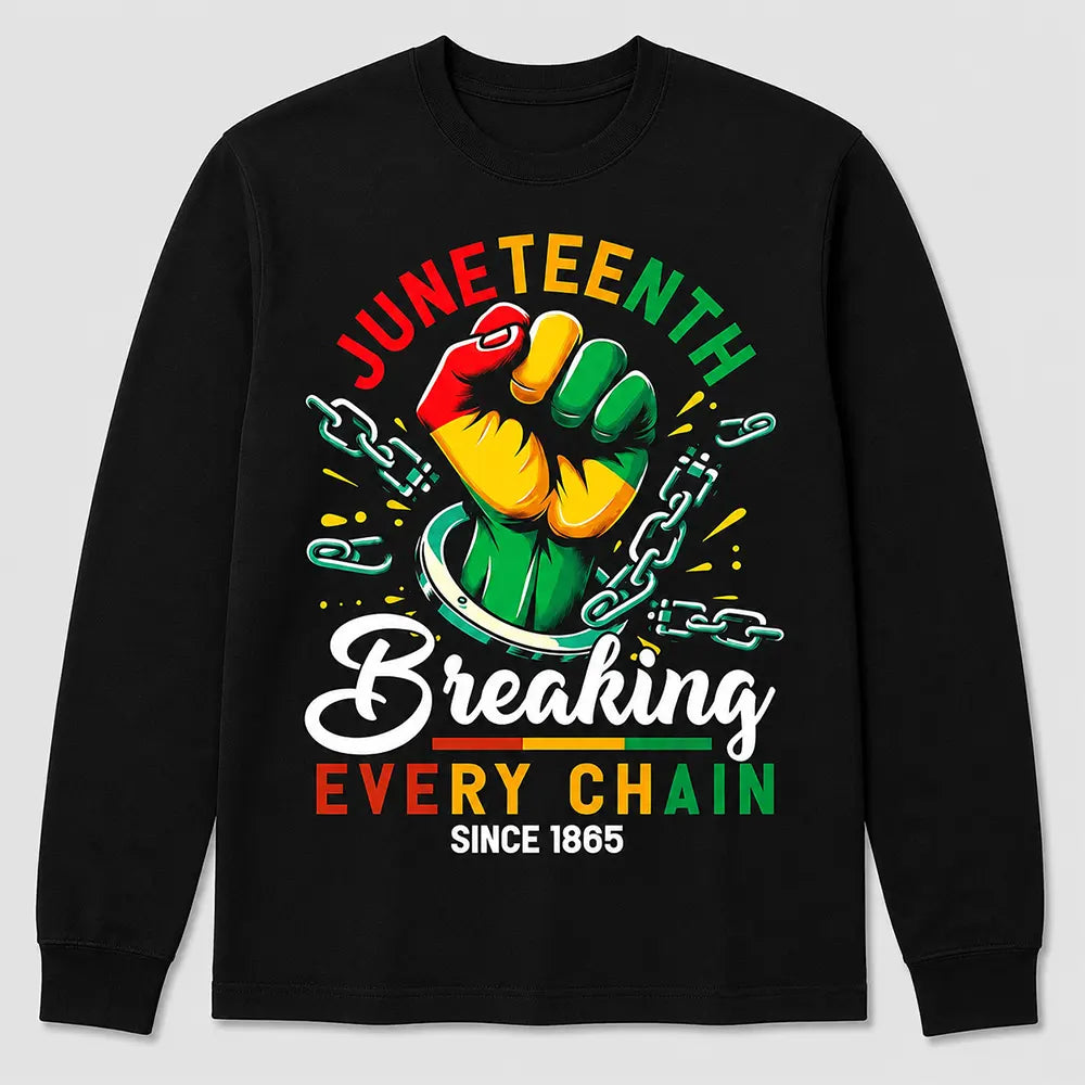 Juneteenth Breaking Every Chain Since 1865 T-Shirt / Sweatshirt / Hoodie