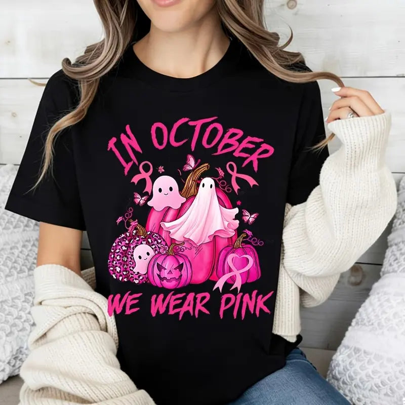 Pink Ghosts For A Cure T-Shirt / Sweatshirt / Hoodie