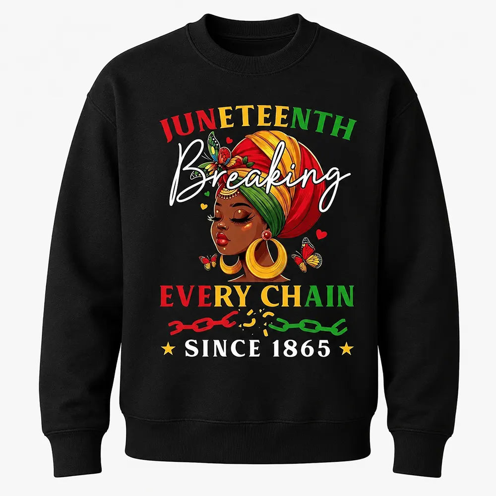 Juneteenth Breaking Every Chain Since 1865 T-Shirt / Sweatshirt / Hoodie