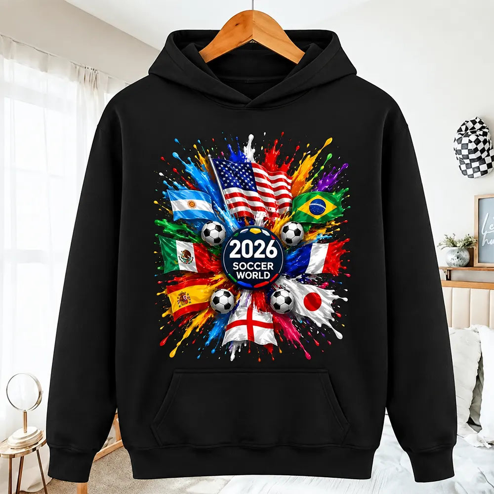 2026 Soccer World Flags T-Shirt / Sweatshirt / Hoodie