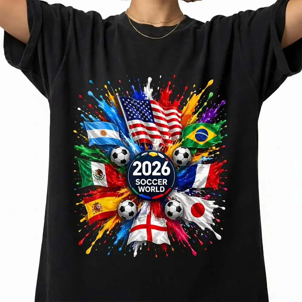 2026 Soccer World Flags T-Shirt / Sweatshirt / Hoodie