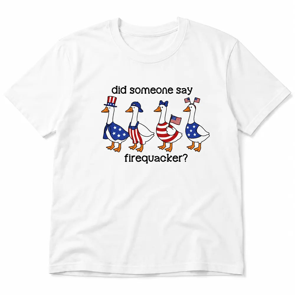 Patriotic Goose Firequacker Humor T-Shirt / Sweatshirt / Hoodie