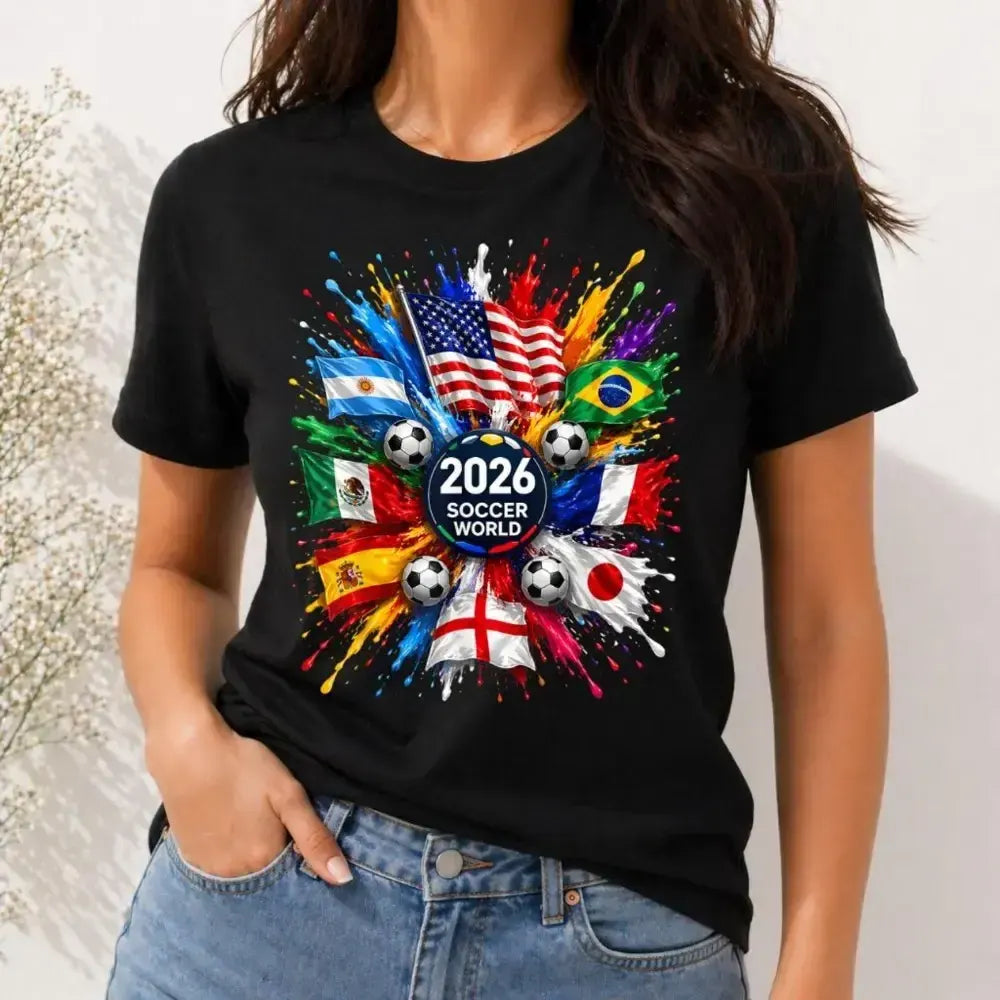 2026 Soccer World Flags T-Shirt / Sweatshirt / Hoodie