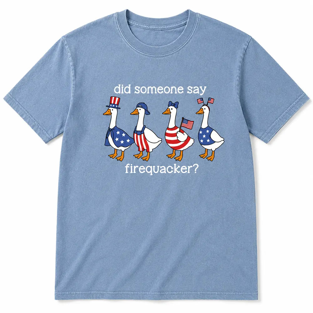 Patriotic Goose Firequacker Humor T-Shirt / Sweatshirt / Hoodie