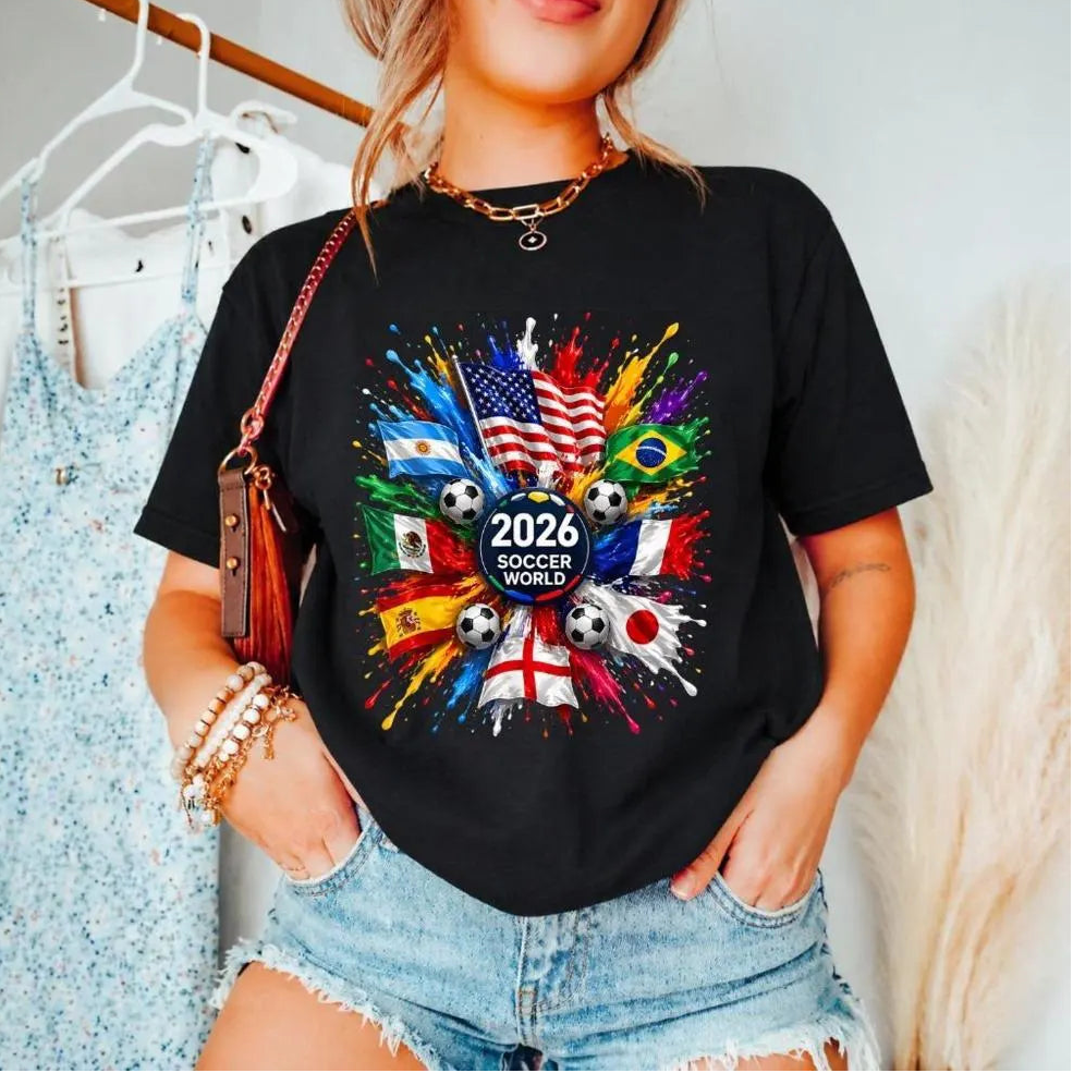 2026 Soccer World Flags T-Shirt / Sweatshirt / Hoodie