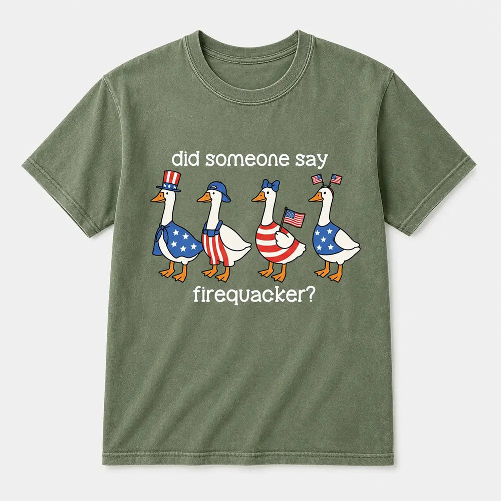 Patriotic Goose Firequacker Humor T-Shirt / Sweatshirt / Hoodie