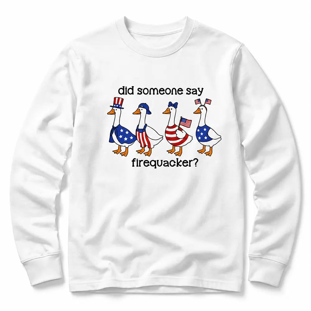 Patriotic Goose Firequacker Humor T-Shirt / Sweatshirt / Hoodie