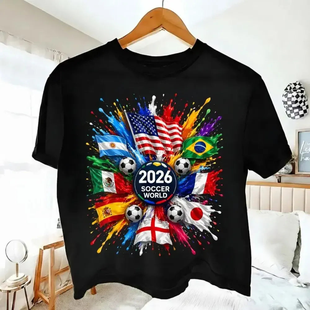 2026 Soccer World Flags T-Shirt / Sweatshirt / Hoodie