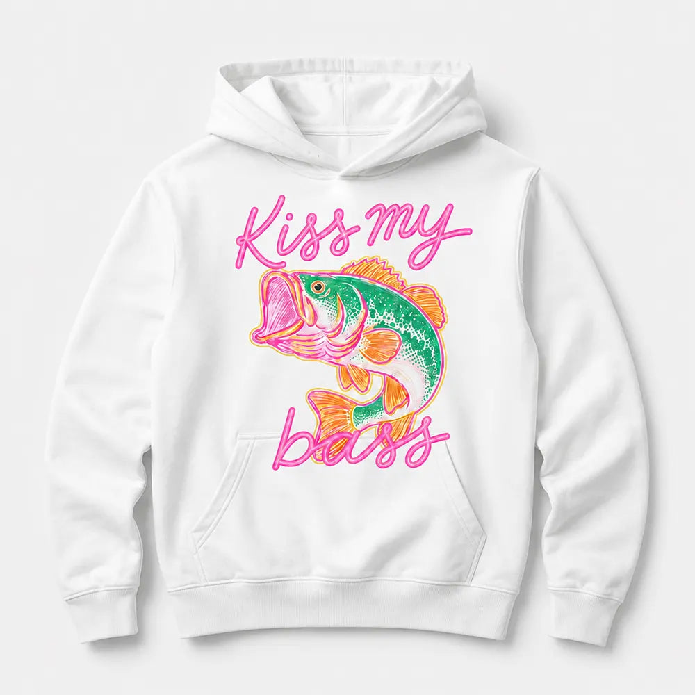 Kiss My Bass Fishing Humor T-Shirt / Sweatshirt / Hoodie