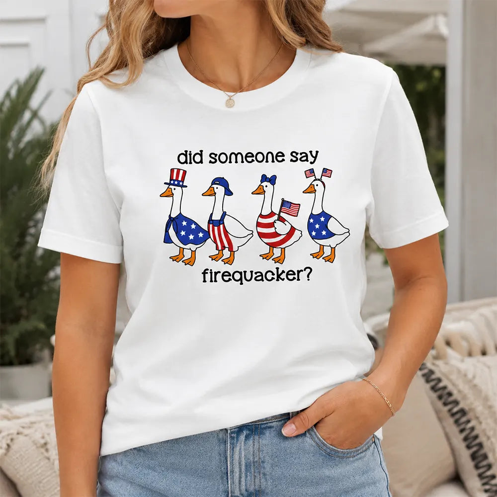 Patriotic Goose Firequacker Humor T-Shirt / Sweatshirt / Hoodie