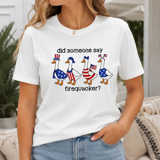 Patriotic Goose Firequacker Humor T-Shirt / Sweatshirt / Hoodie