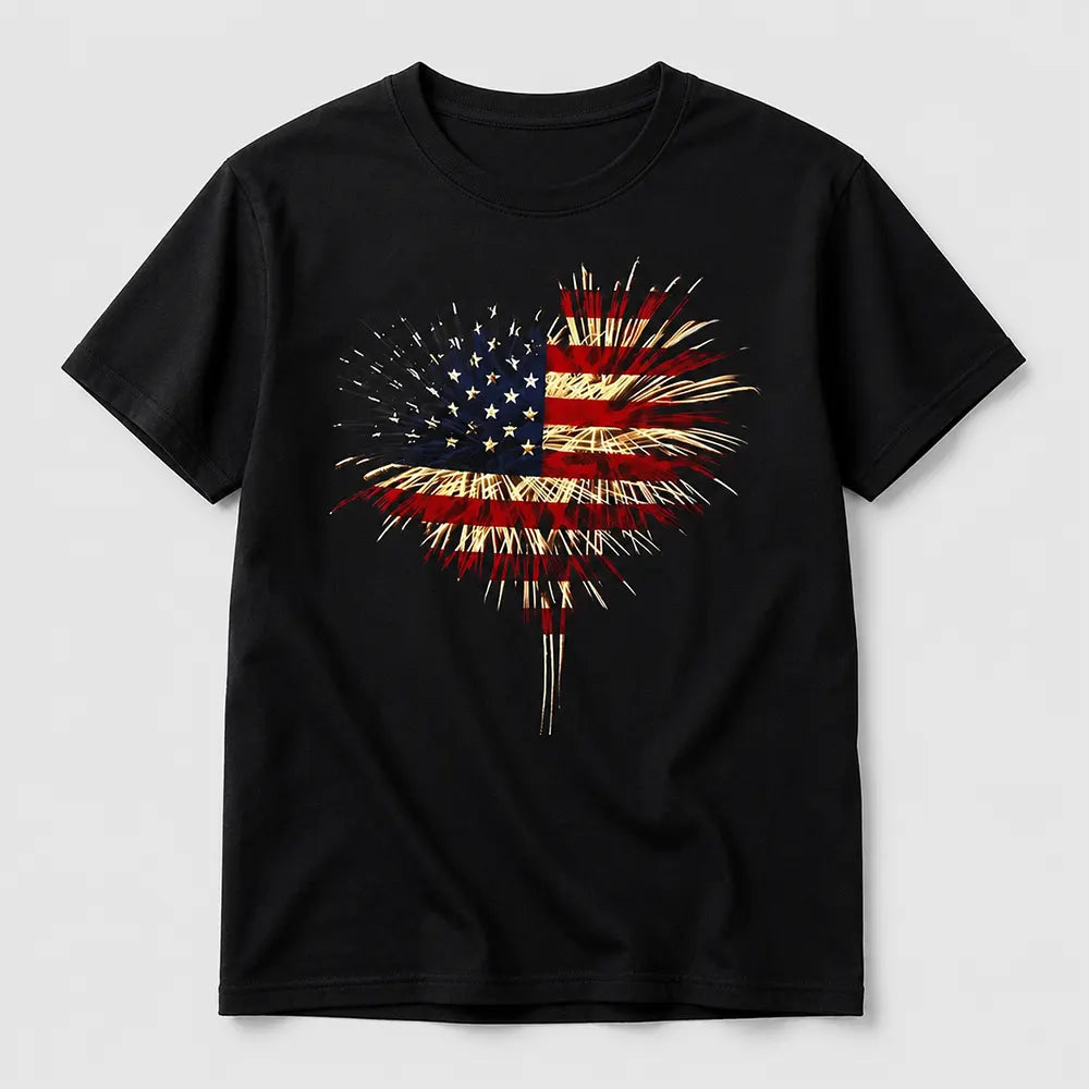 Stars And Stripes Heart T-Shirt / Sweatshirt / Hoodie