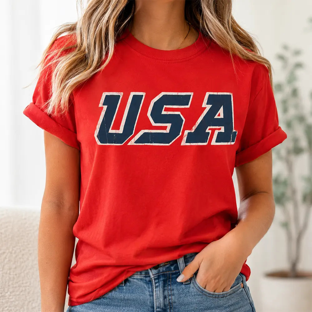 Vintage USA Patriotic Lettering T-Shirt / Sweatshirt / Hoodie