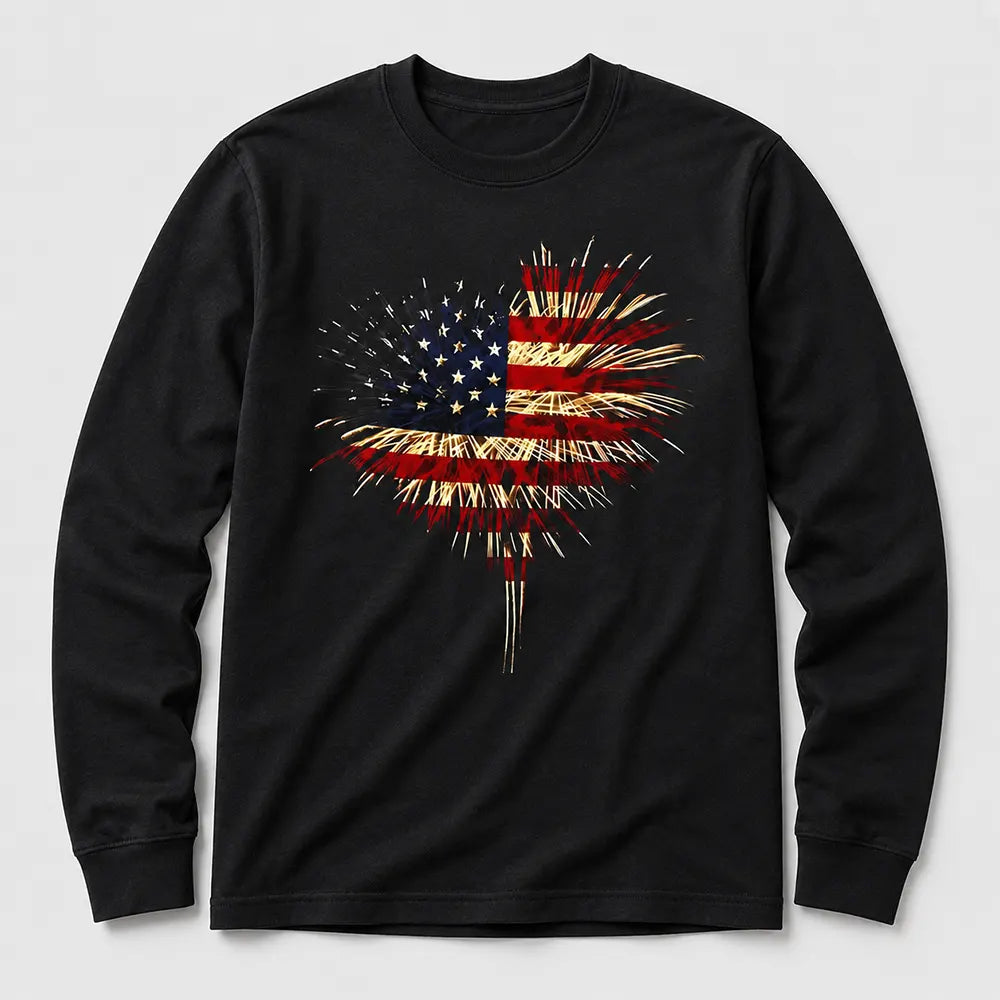 Stars And Stripes Heart T-Shirt / Sweatshirt / Hoodie