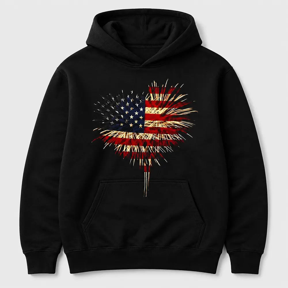 Stars And Stripes Heart T-Shirt / Sweatshirt / Hoodie