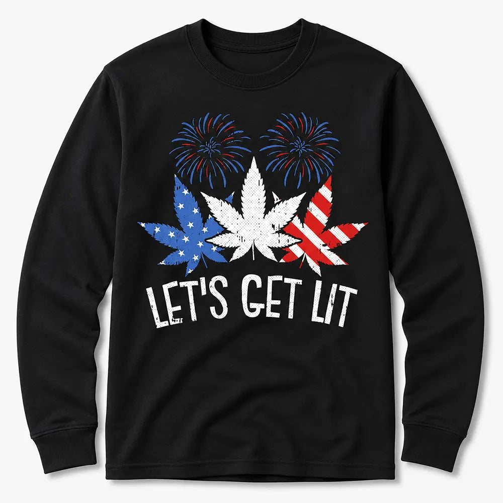 Let’s Get Lit Patriotic Leaf T-Shirt / Sweatshirt / Hoodie