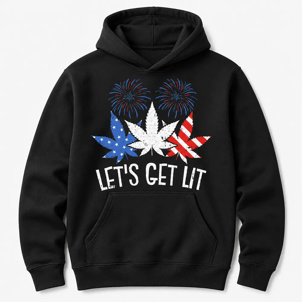 Let’s Get Lit Patriotic Leaf T-Shirt / Sweatshirt / Hoodie