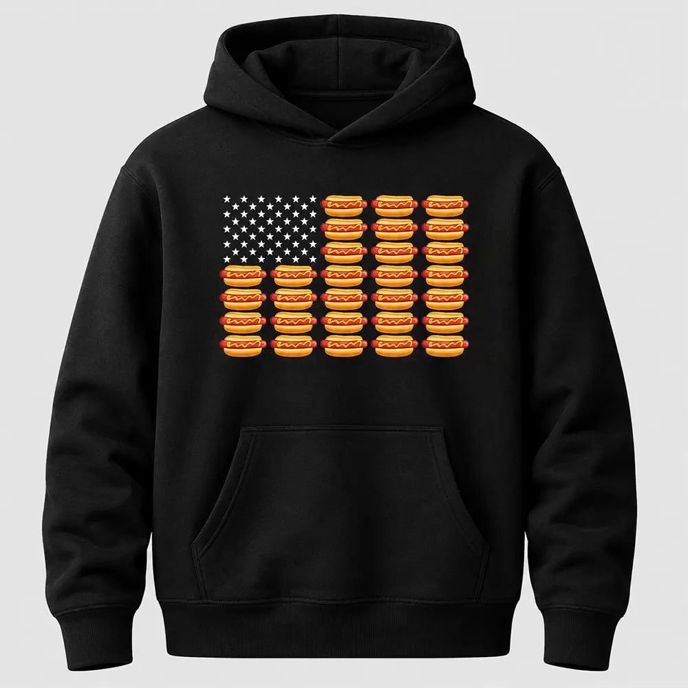 Hot Dog American Flag T-Shirt / Sweatshirt / Hoodie