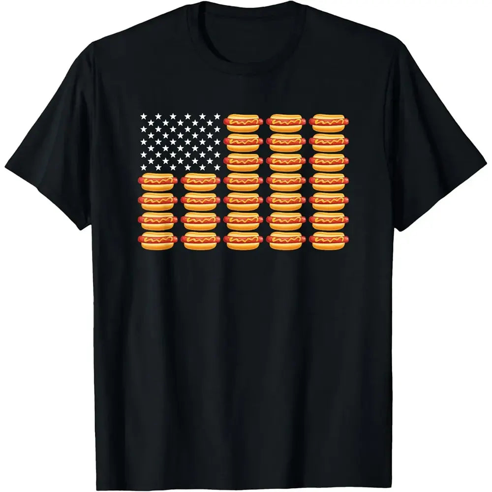 Hot Dog American Flag T-Shirt / Sweatshirt / Hoodie