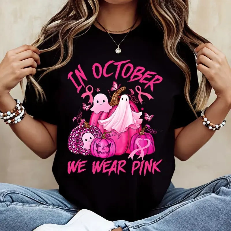 Pink Ghosts For A Cure T-Shirt / Sweatshirt / Hoodie