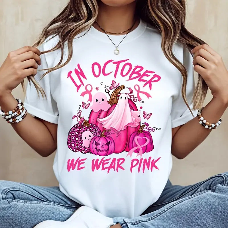 Pink Ghosts For A Cure T-Shirt / Sweatshirt / Hoodie