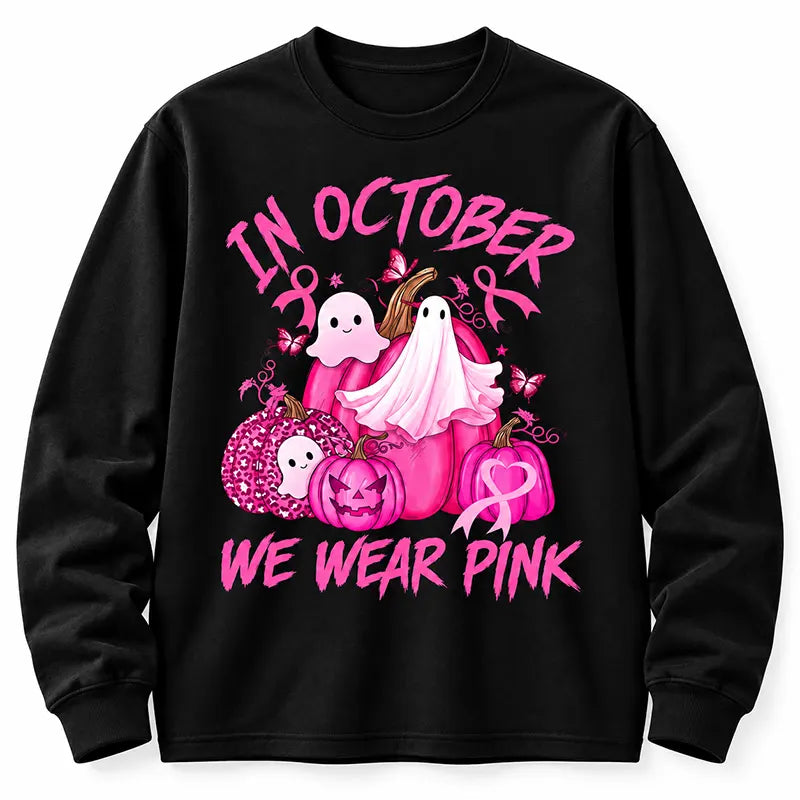 Pink Ghosts For A Cure T-Shirt / Sweatshirt / Hoodie