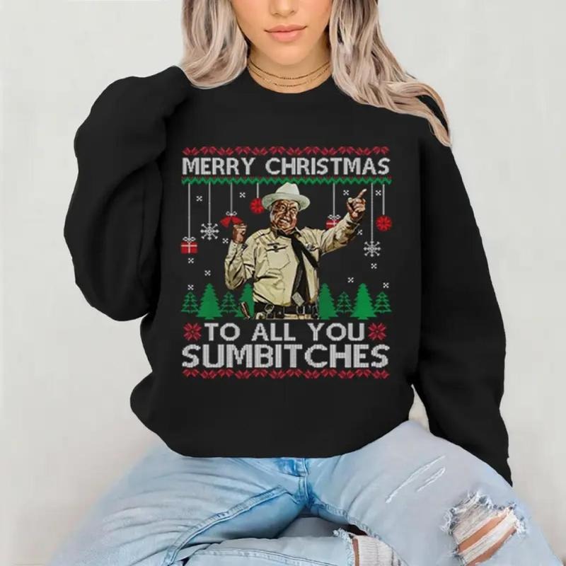 Merry Christmas Y’all Funny Retro Christmas T-Shirt / Sweatshirt / Hoodie