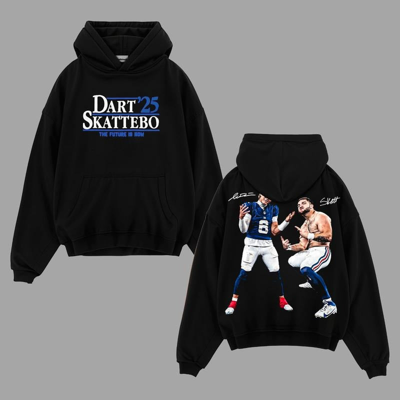 Cam Skattebo and Jaxson Dart Giants Nation Outfit V2 T-Shirt / Sweatshirt / Hoodie