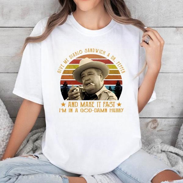 “Give Me A Diablo Sandwich And A Dr Pepper Make It Fast” Retro Movie T-Shirt / Sweatshirt / Hoodie