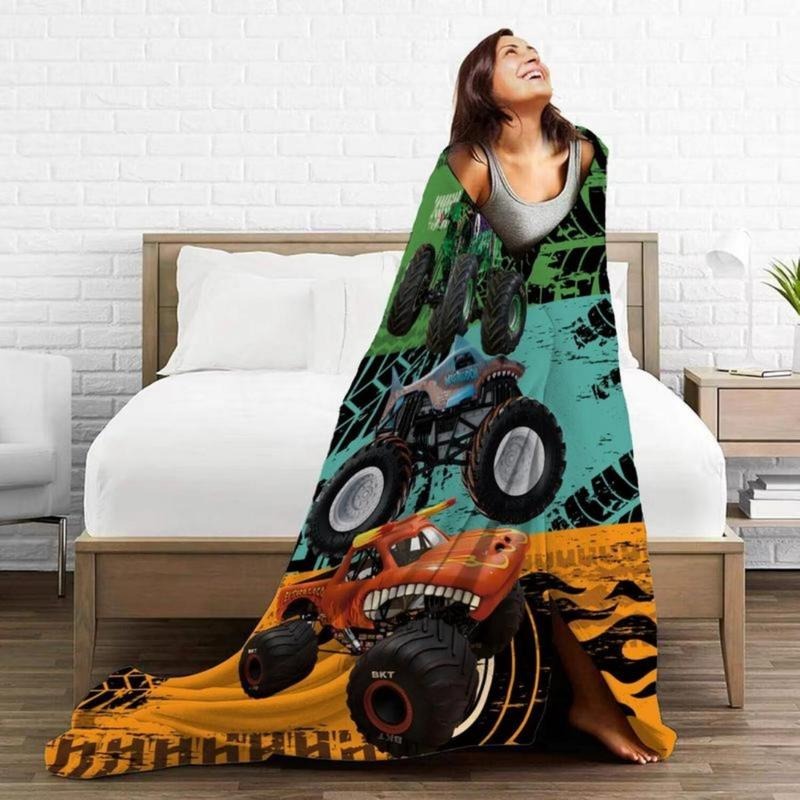 Monster Truck Soft Funny Throw Blanket