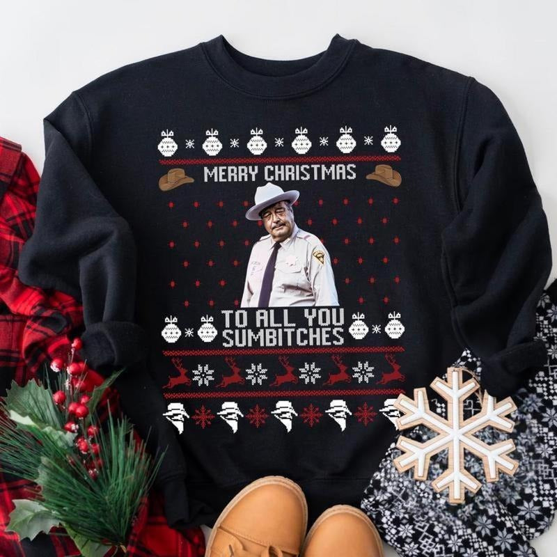 Smokey And The Bandit Funny Christmas T-Shirt / Sweatshirt / Hoodie