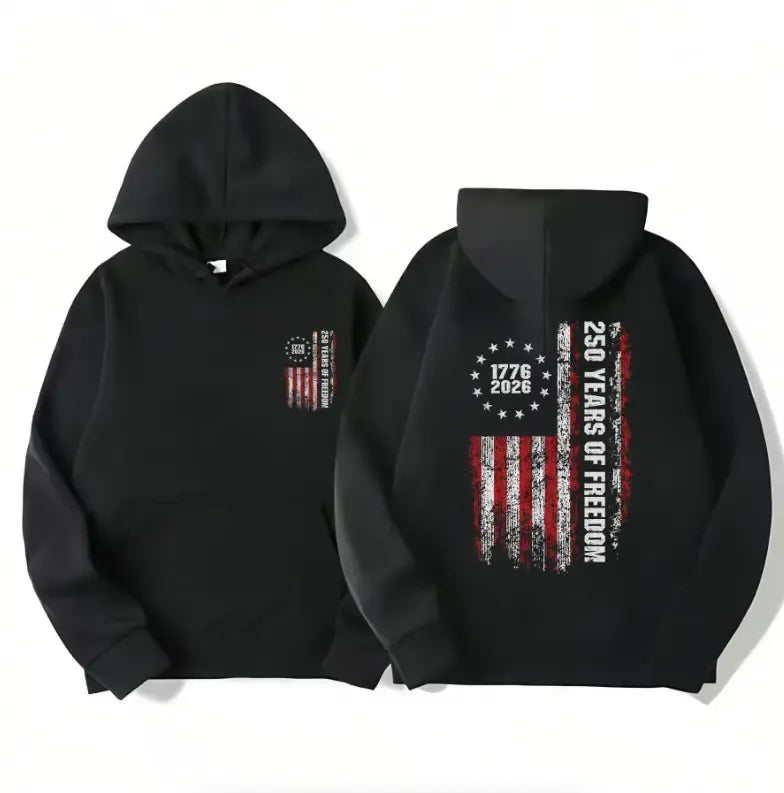 250 Years Of Freedom American Flag 1776–2026 T-Shirt / Sweatshirt / Hoodie